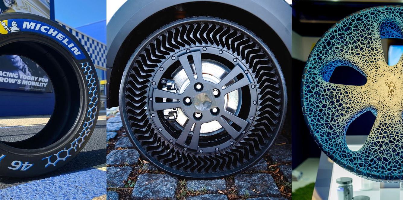 Michelin đã giới thiệu dòng lốp không hơi Uptis