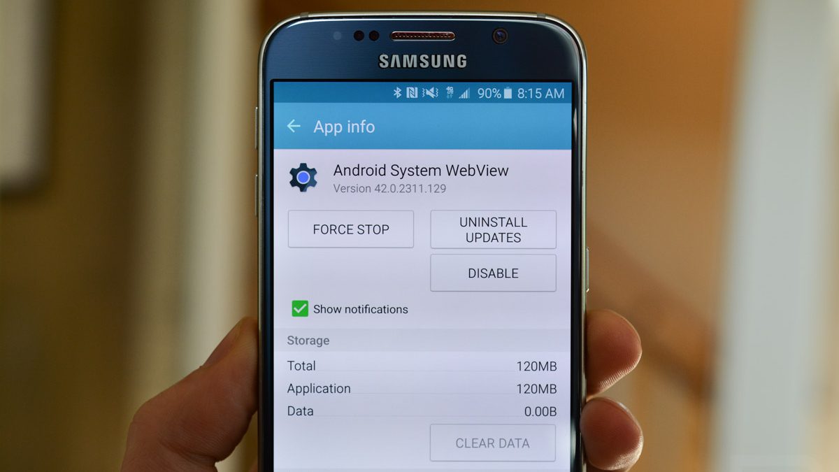 Ứng dụng Android System Webview