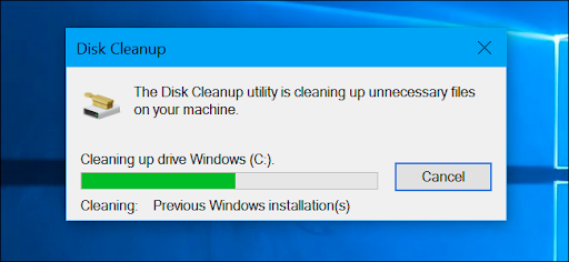 Loại bỏ thư mục tạm thời cùng lúc bằng Disk Cleanup